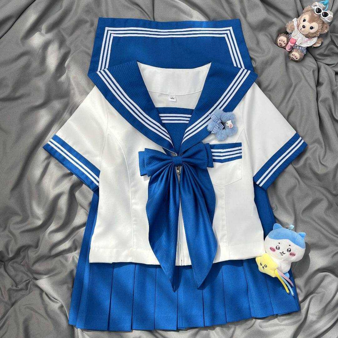 樱木子原创jk正版三本水手服制服JK基础学院正统校服短袖日系套装