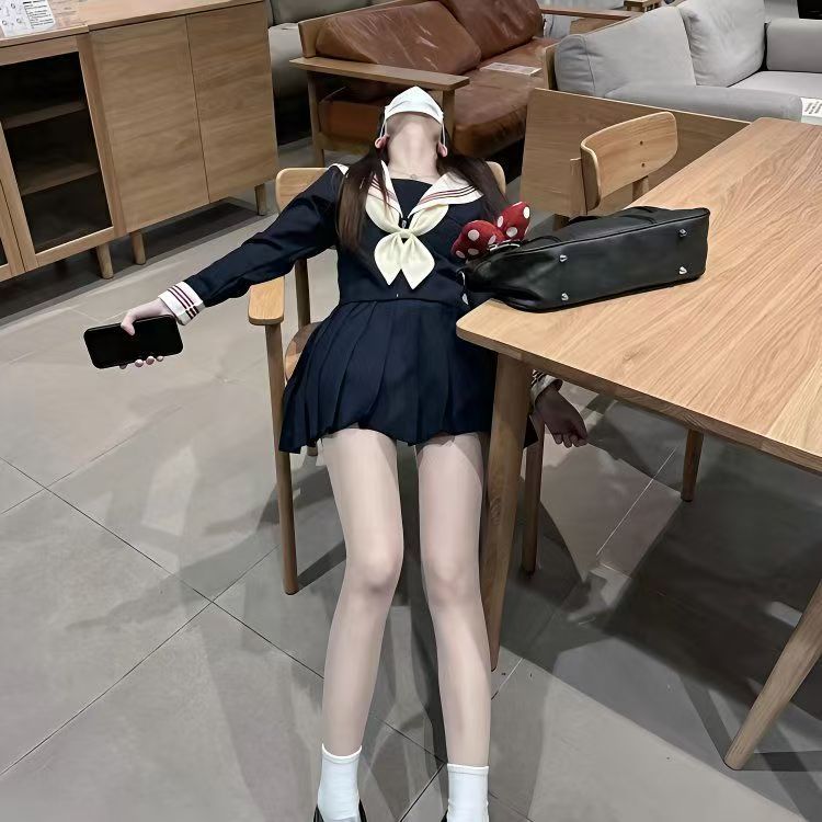原创正统基础款jk制服裙套装正版日系中间服水手服套装