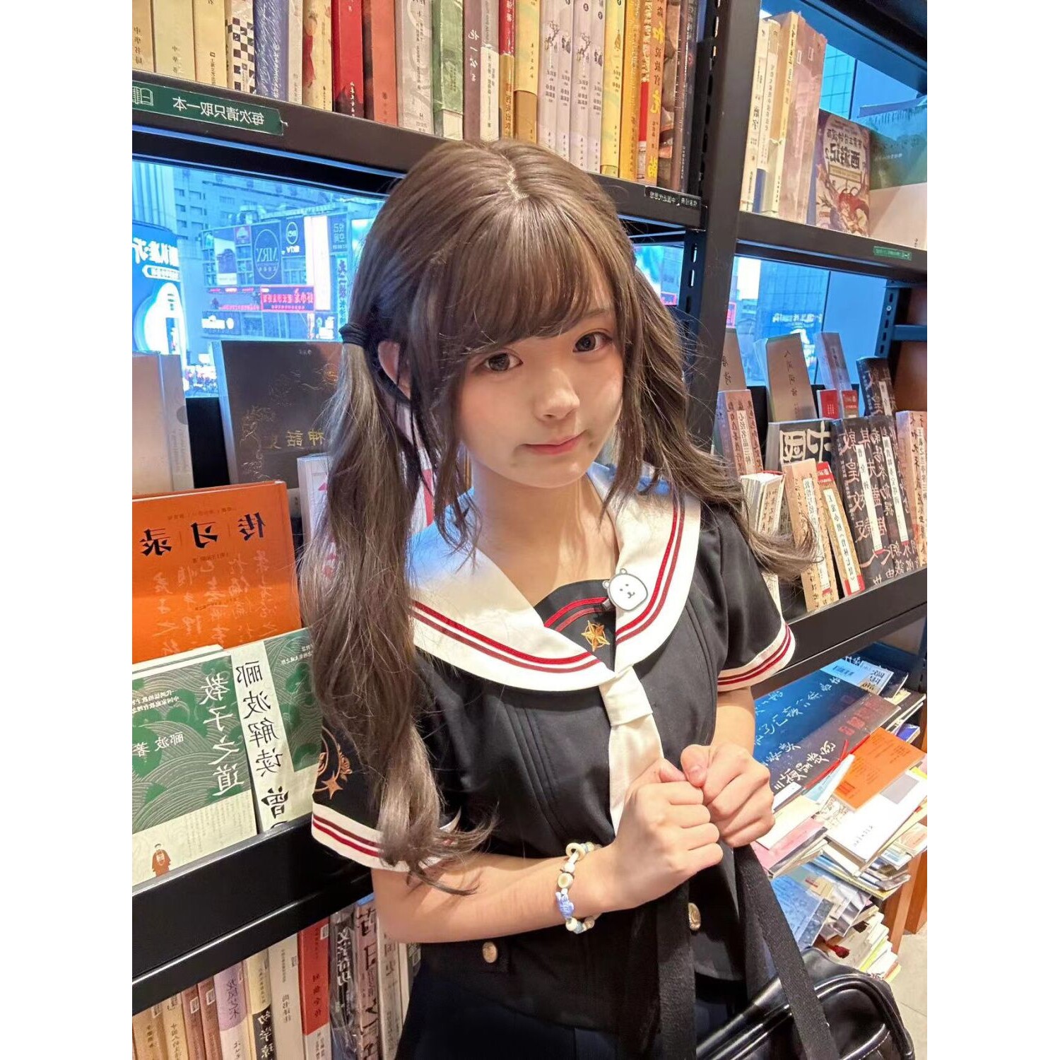 熊酱原创jk制服套装正统正版日系中间基础水手服学院长短袖黑色