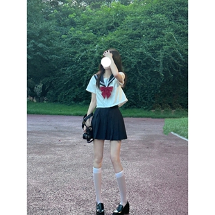 收腰原创日系正版jk制服套装少女长短袖学院风校供水手服班服通勤
