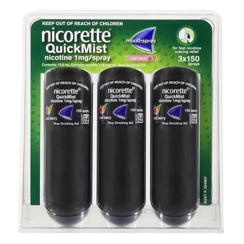 Австралийская покупка Джонсона Никоретт Никотин Курение бросить курить спрей пероральные самолеты, чтобы бросить курить сахар эффективно подлинные подлинные