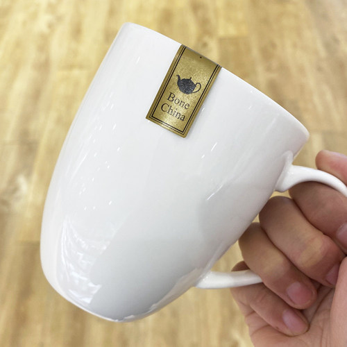 nitori宜得利白色纯色可用马克杯