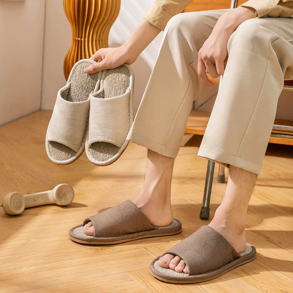 日本静音拖鞋女情侣全麻防滑毛巾布麻拖地板室内居家布艺家居鞋男,居家布艺,居家亚麻拖鞋,淘宝优惠券,粉丝福利购,淘宝优惠卷
