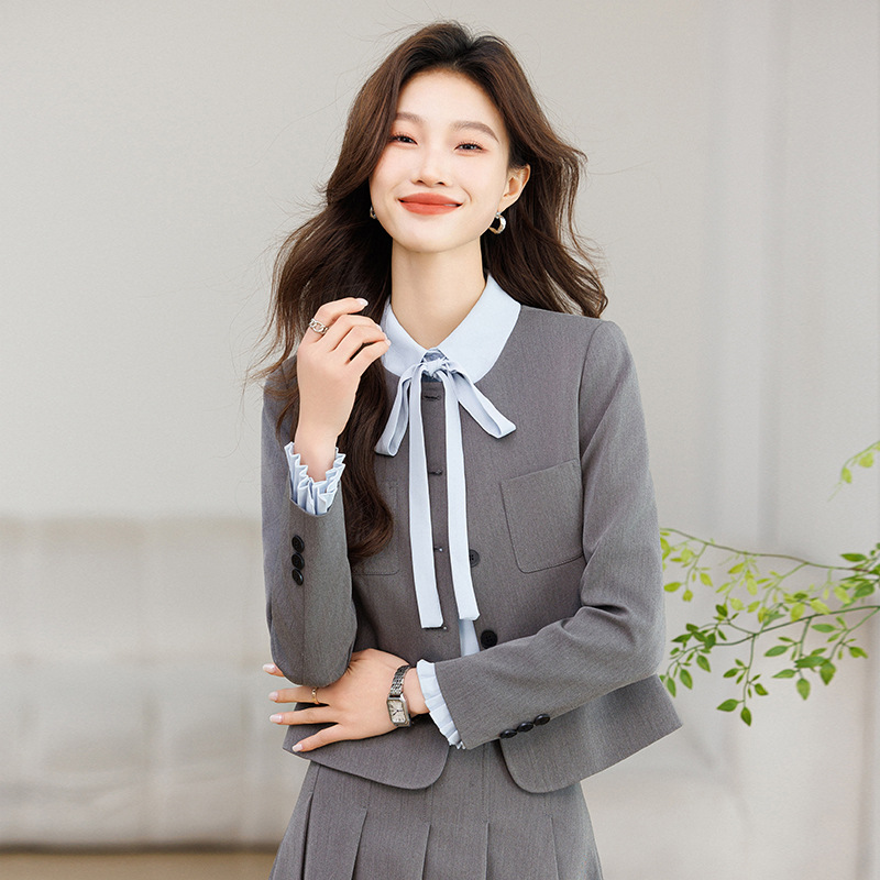 学院风西装套装裙女2025新款春季