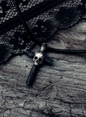 骷髅项链DEESHOUL925纯银