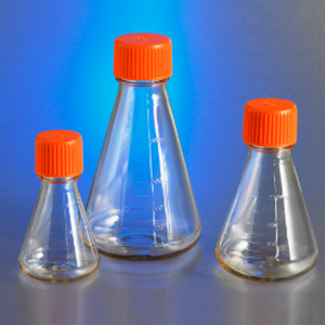 康宁corning 430422 500ml三角培养瓶,43mm颈瓶直径密封盖pc材质
