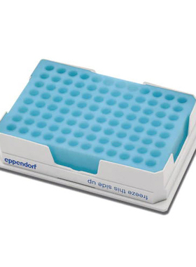 Eppendorf 3881000031 PCR-Cooler 低温指示冰盒 0.2ml,蓝色冰盒