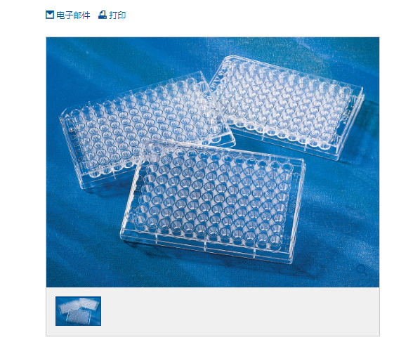 96孔板 透明圆底 TC表面 PS聚苯乙烯材质 灭菌|Corning/康宁 3360