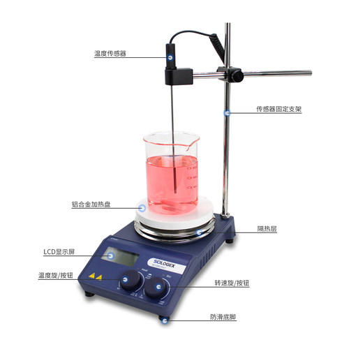 SCILOGEX/赛洛捷克 SCI340-ProA 数控加热型磁力搅拌器套装 340℃