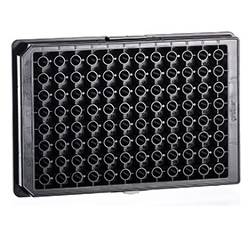 Greiner/格瑞纳675076 96孔HTS微孔板半量中结合力黑色非灭菌无盖