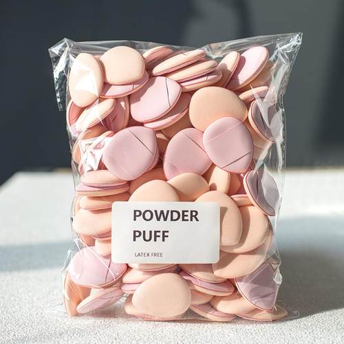 15/30/60/100个 迷你三角形手指软粉扑遇水变大干湿两用化妆工具