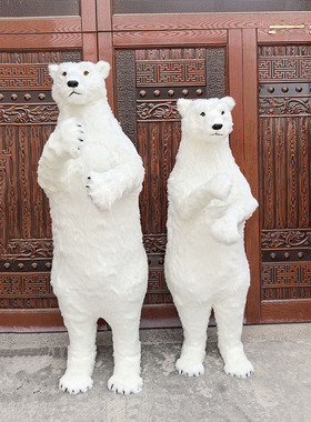 一比一仿真熊摆件动物模型