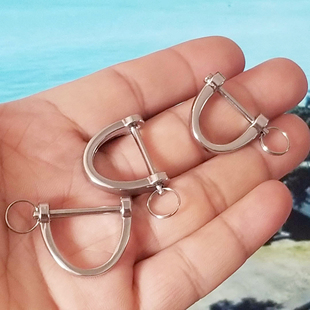 防丢环A钥匙汽车马蹄扣子包环螺丝d形皮套壳绳可拆配件五金属特中