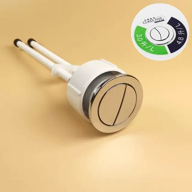 原装科勒家用马桶冲水按钮配件水箱上按键大小水双按开关1097000