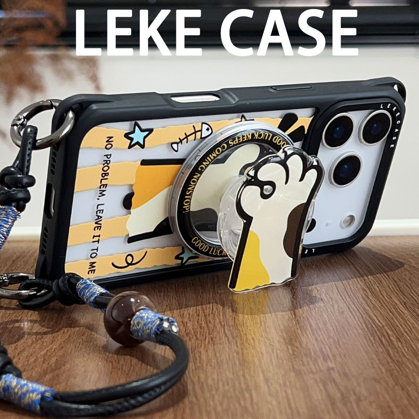 万事ok猫爪爪~适用苹果17手机壳带挂绳16斜挎可背iphone15promax四角防摔13磁吸支架pura80手腕小米14手提12