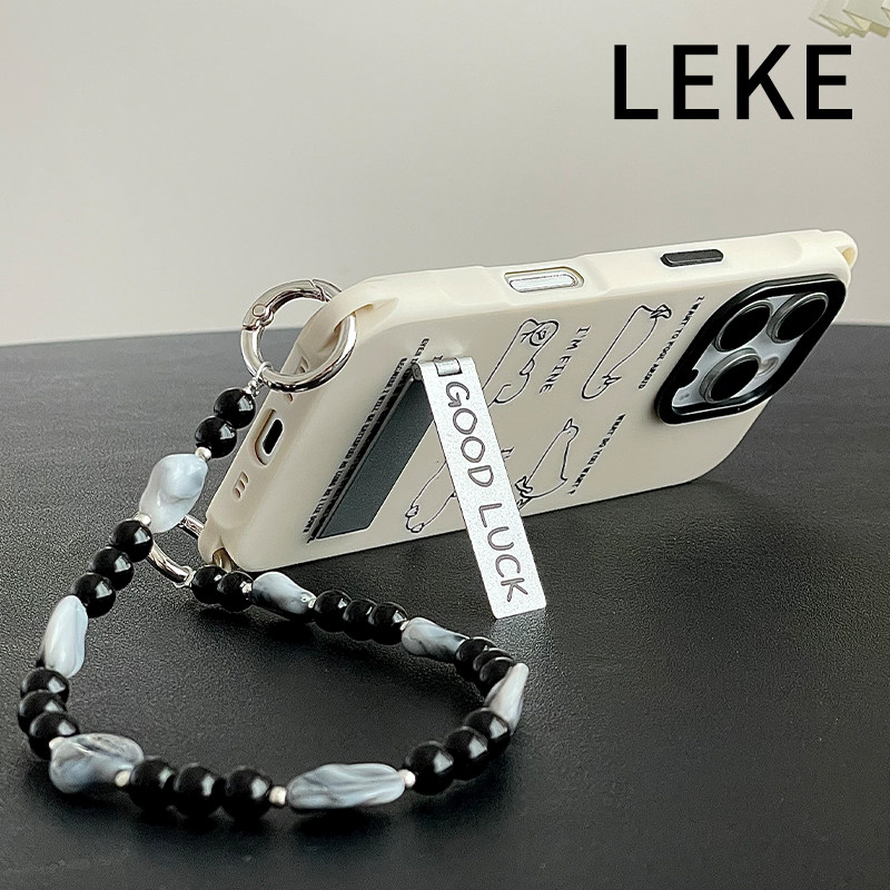 可爱我很好鸭适用苹果15手机壳挂绳斜挎可背iphone16promax四角开孔13背带斜跨14链条手提12挂链手腕16带支架