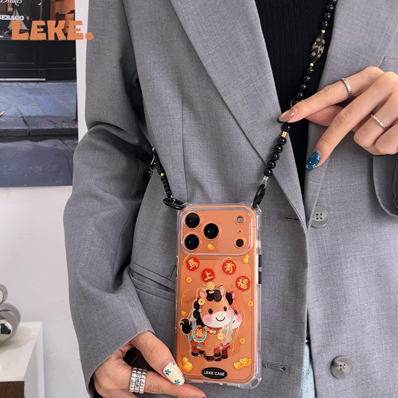 2026马上有福~四角挂绳手机壳