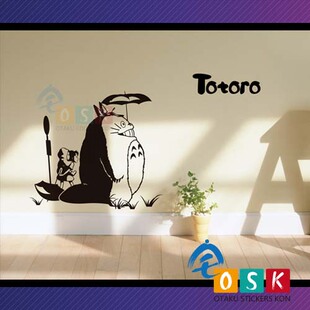 日本宫崎骏龙猫tororo动漫卡通周边墙贴壁贴痛车贴幼儿园装饰贴纸