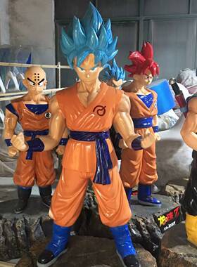 玻璃钢孙悟空七龙珠超级赛亚人