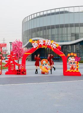 2025蛇年吉祥物玻璃钢雕塑装饰