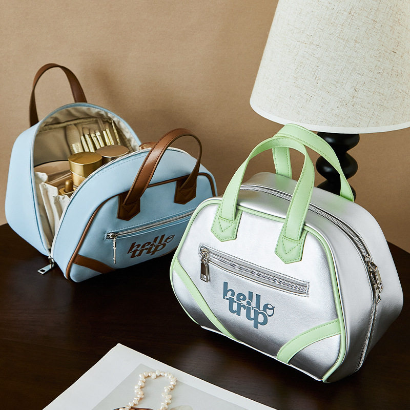 保龄球化妆包女2025新款高端手提分区大容量旅行化妆品收纳包,收纳整理,化妆包,淘宝优惠券,粉丝福利购,淘宝优惠卷