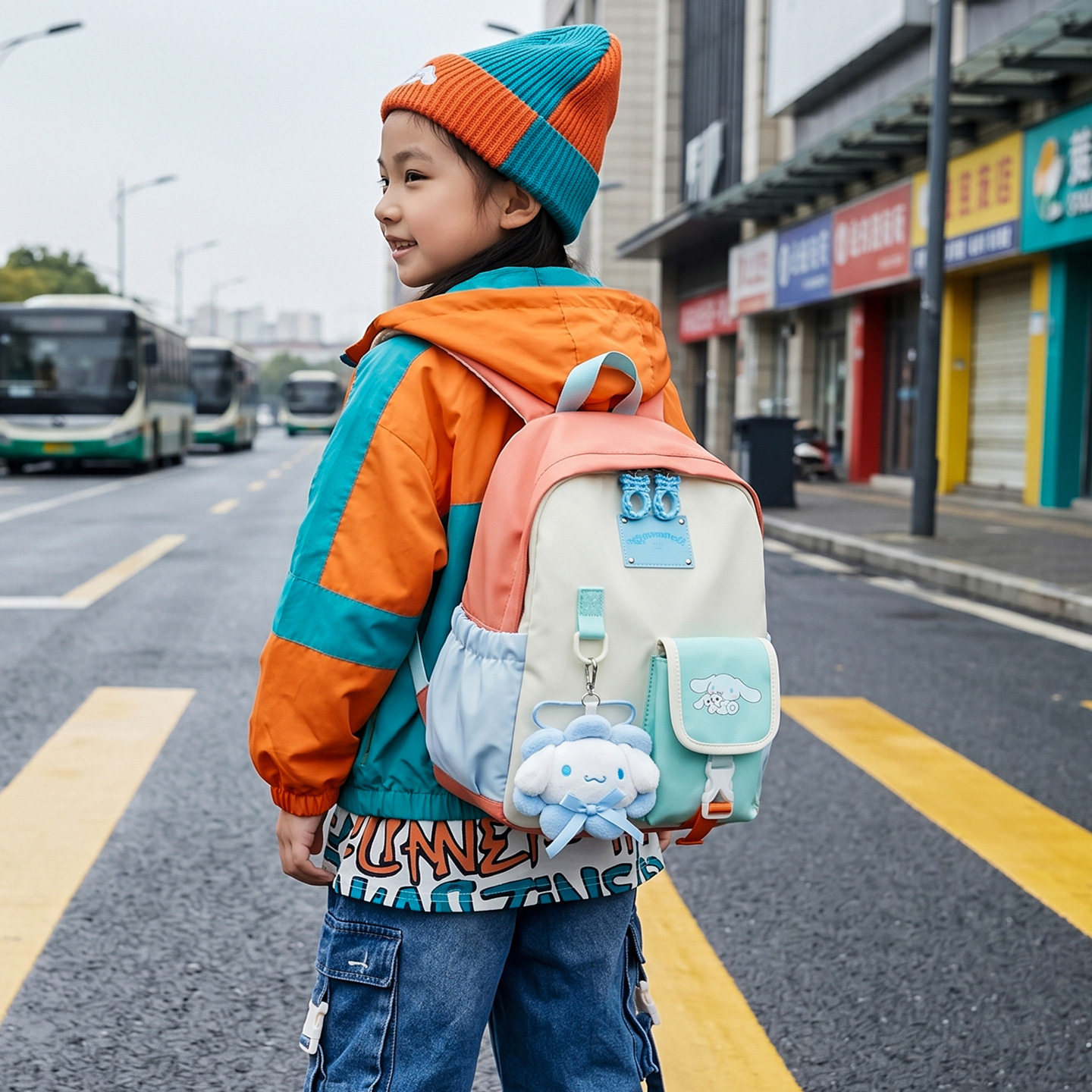 洋气幼儿园书包男女童轻便双肩包图片