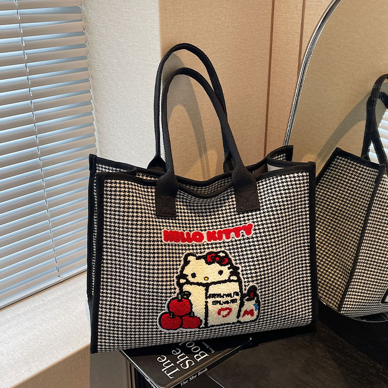 大容量帆布包女2025新款时尚手提购物袋单肩包休闲百搭通勤托特包