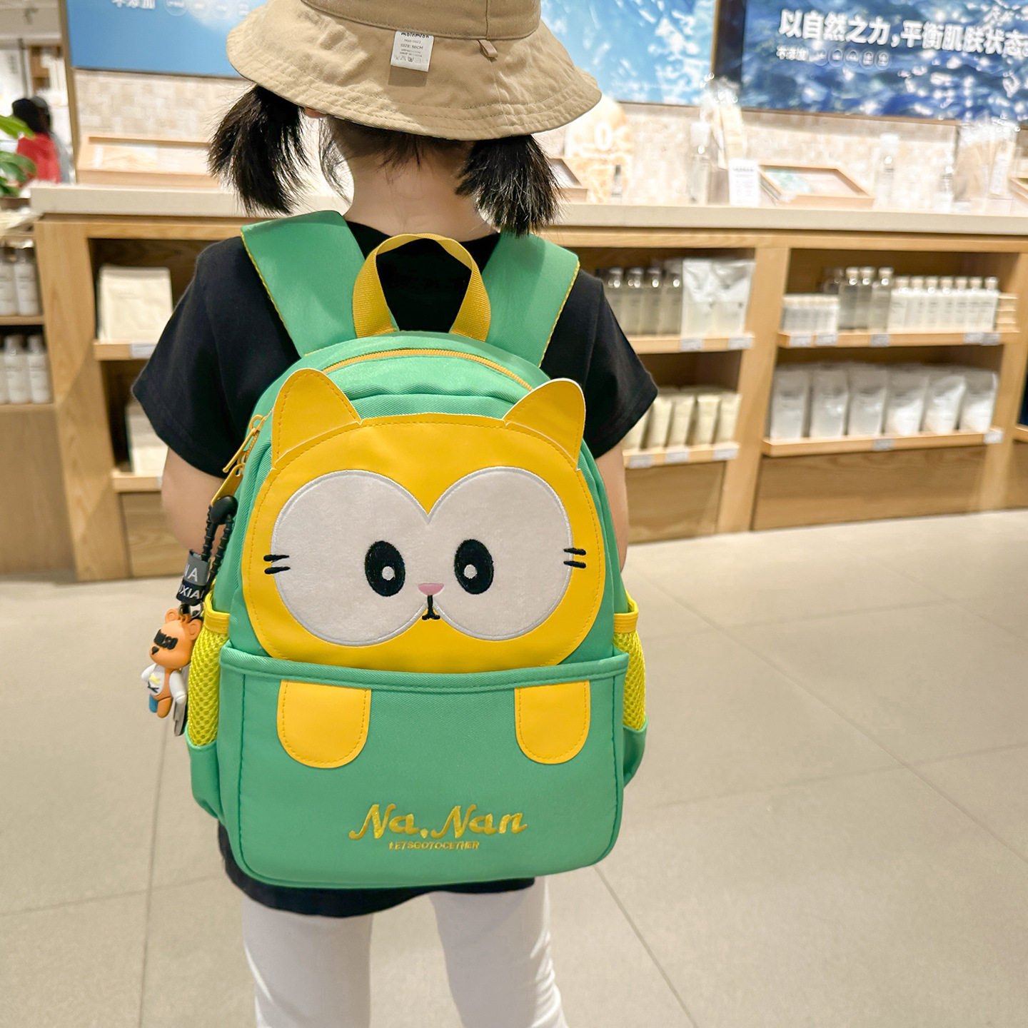 儿童书包幼儿园宝宝卡通双肩背包立体动物造型潜水料轻便护脊小包