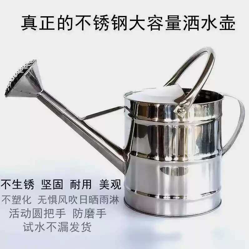 德国进口不锈钢洒水壶家用铁喷壶老式农用浇水壶浇花桶手提浇菜洒