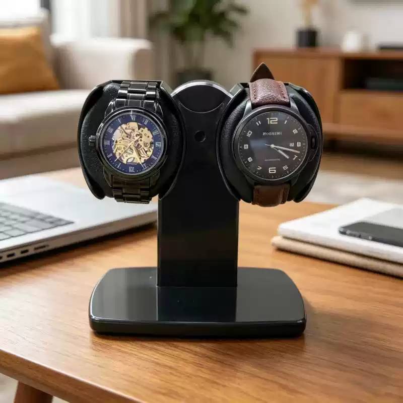 双表位摇表器机械表自动上链用静音手表收纳盒源头工厂