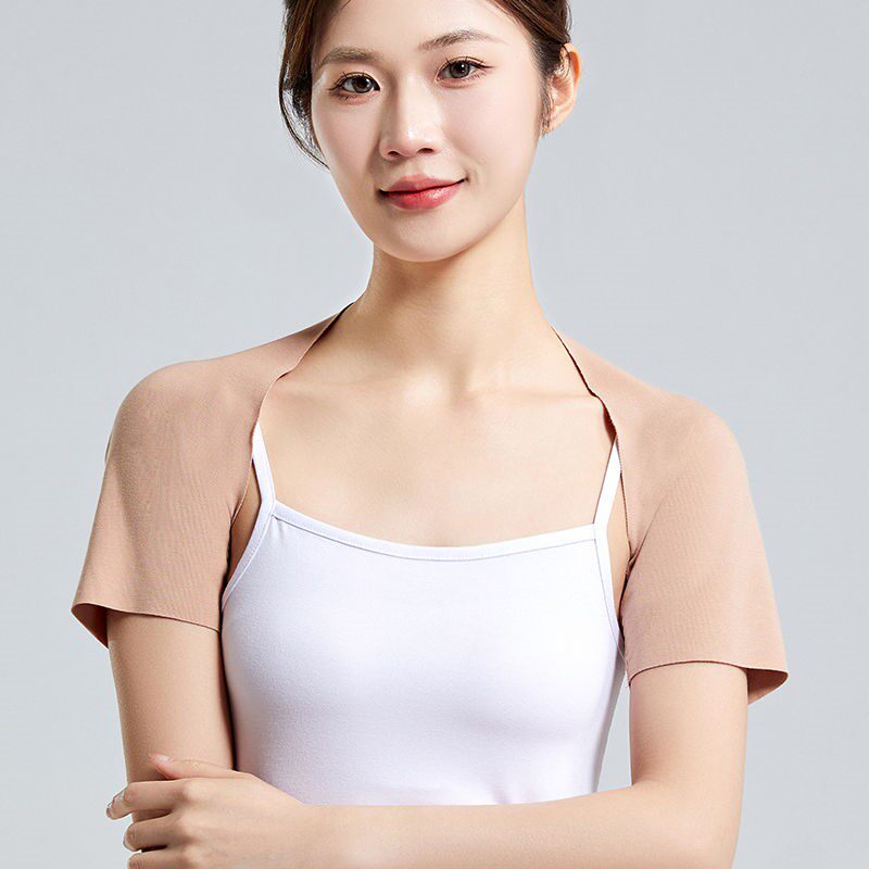 夏季莫代尔护披肩薄款护肩膀保暖空调房睡觉防寒湿护颈椎坎肩防风
