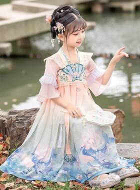 女童连衣裙2025新款夏装洋气公主裙女孩儿童汉服夏季童装春秋裙子