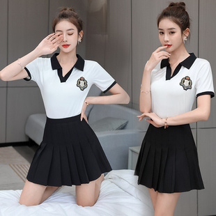 养生spa会所休闲会所工作服摆裙套装减龄性感足浴足疗技师工作服