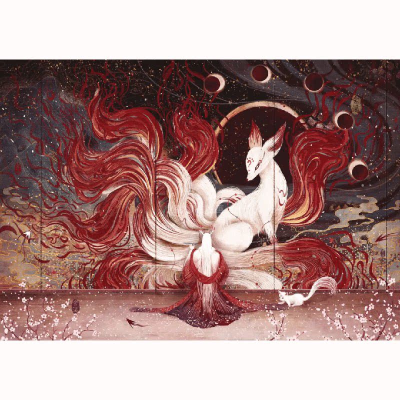 古典diy方钻满钻钻石画砖石绣山海经手工贴钻印花十字绣带钻套件