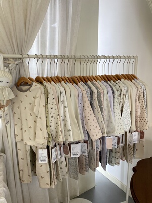 2024小禾新款家居服亲肤棉韩国设计师男女宝宝儿童家居服套装