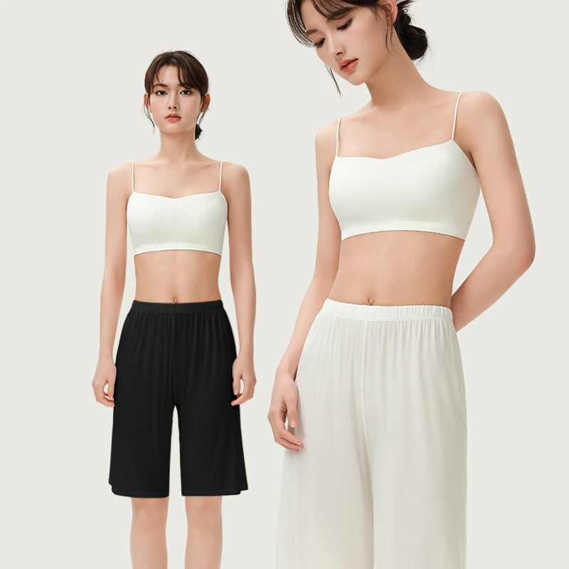 简云莫代尔睡裤女薄款三分裤夏季防走光打底裤冰丝家居短裤可外穿,女士内衣/男士内衣/家居服,睡裤/家居裤,淘宝优惠券,粉丝福利购,淘宝优惠卷