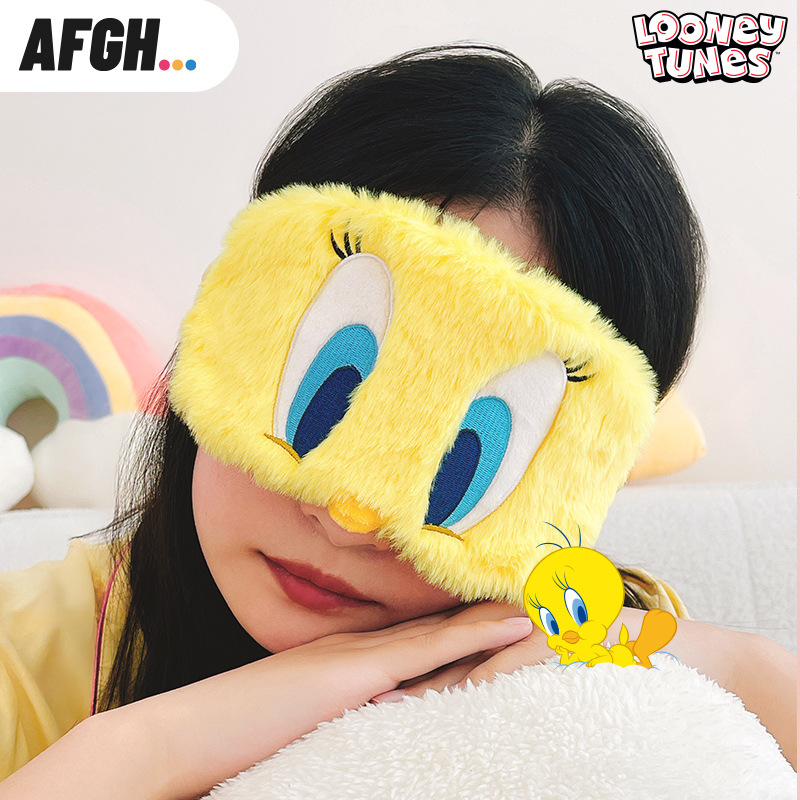 AFGH正版崔弟眼罩遮光挂耳式不压鼻子不压眼3d柔软睡眠卡通护眼罩
