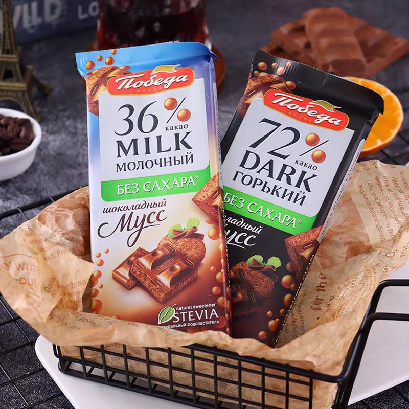 黑巧克力胜利无蔗糖汽泡36%72%