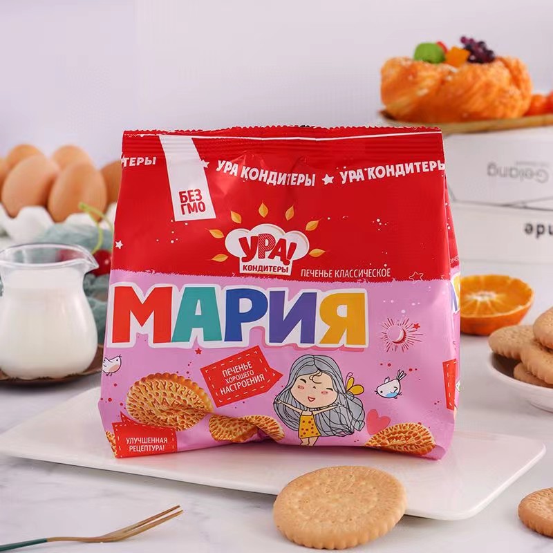 乌拉牌牛奶味松软饼干巧克力味牛