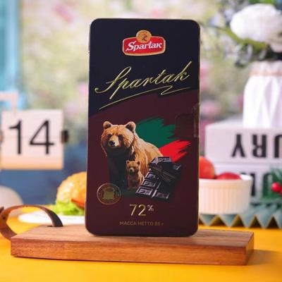 斯巴达克牌铁盒黑巧克力56%