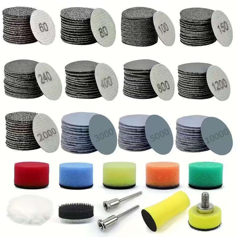套装131件1寸砂纸60-10000#各10片 适用于钻机旋转工具/木材/金属