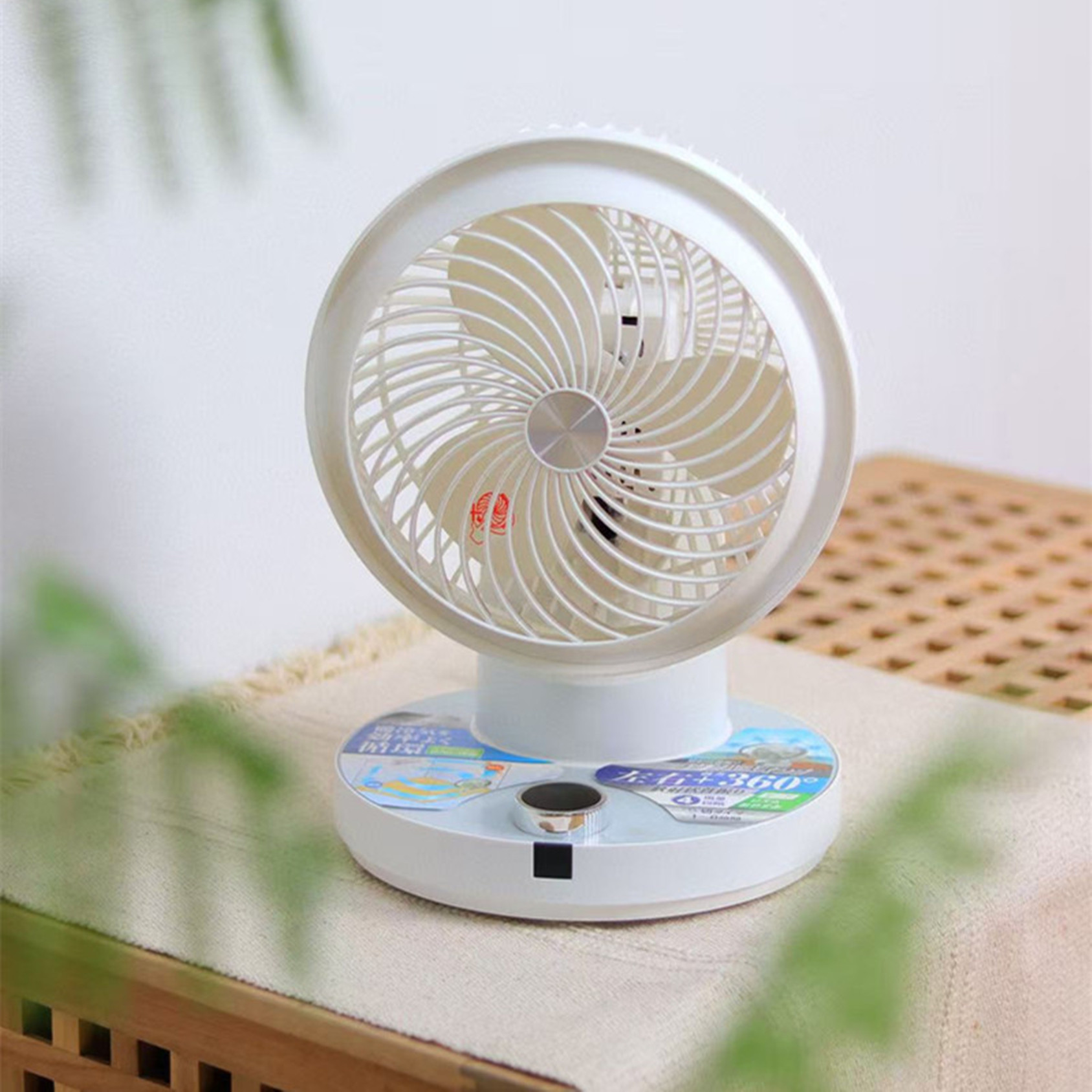 日本sezze西哲648空气循环扇家用台式涡轮带遥控静音电风扇稻田扇