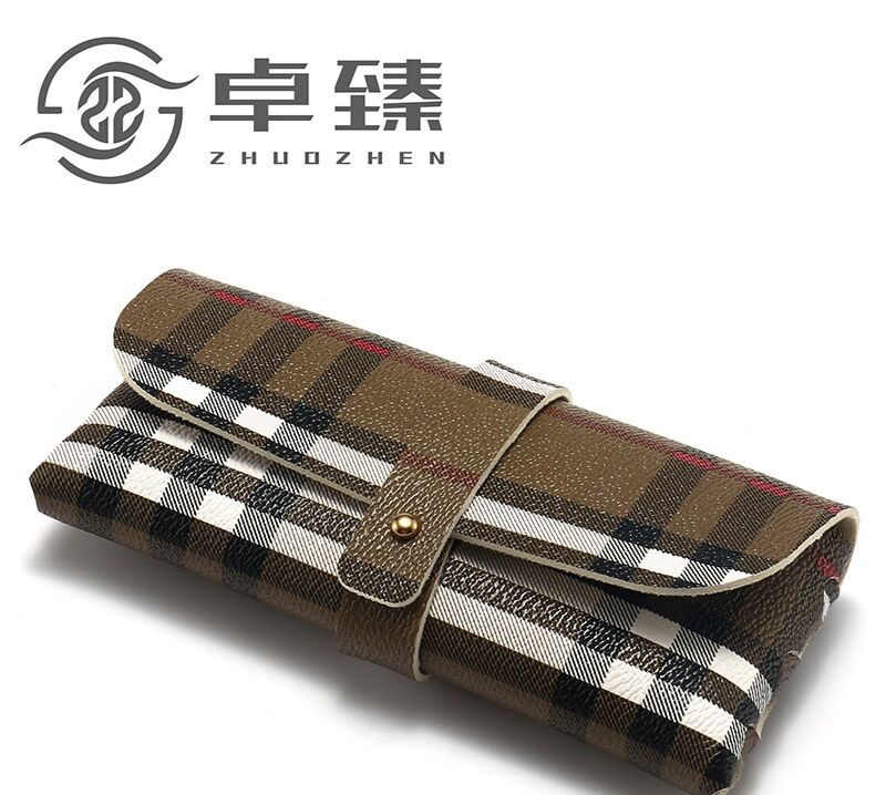 时尚质感加厚2.0便携多色PVC钉扣软包太阳镜收纳盒眼镜盒墨镜盒子