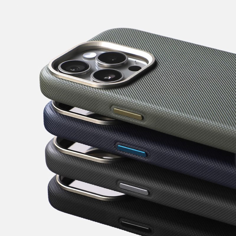 适用于iPhone17ProMax手机壳苹果15Pro新款真皮新款2024钻石纹高级感13Por男MagSafe磁吸全包