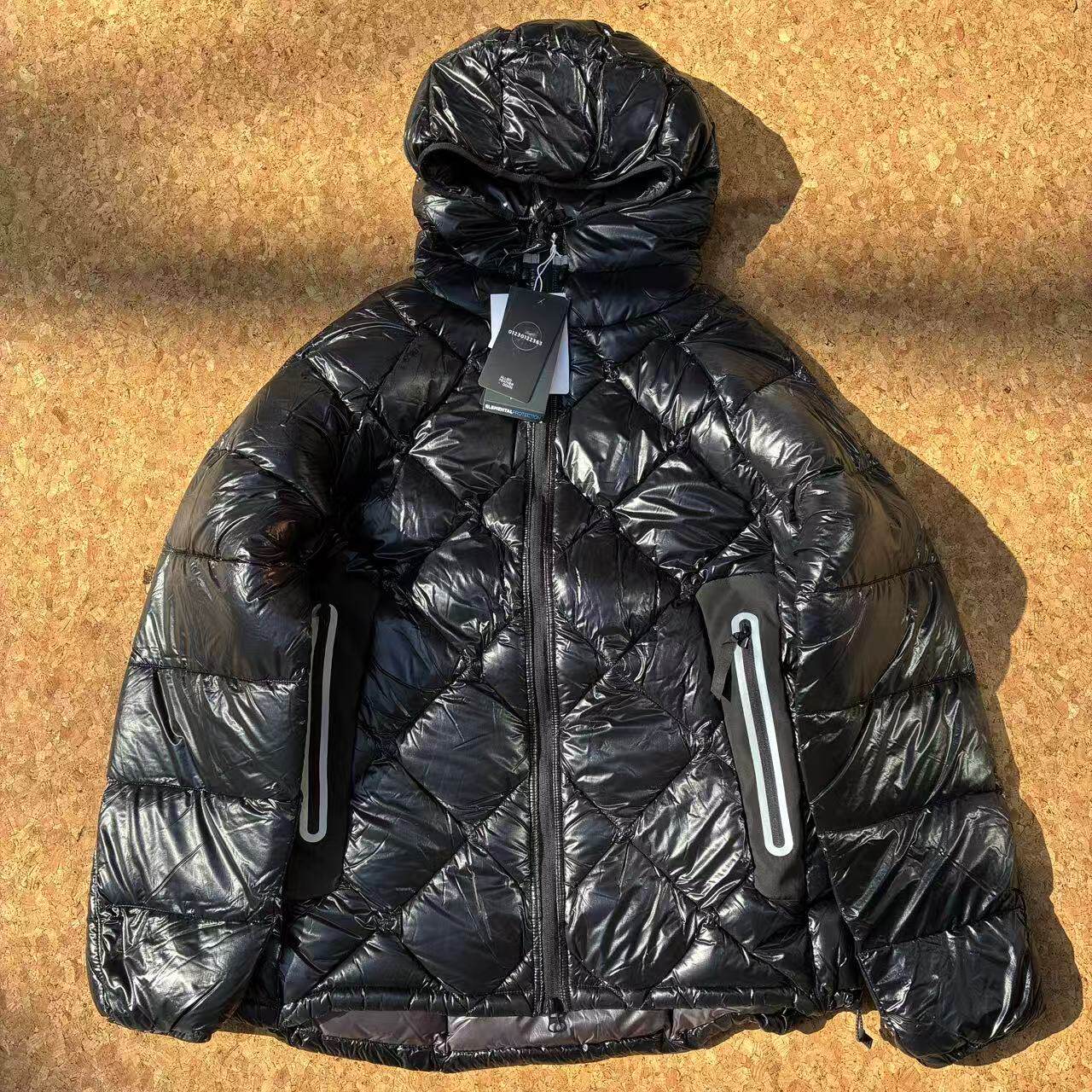 日系羽绒内胆户外机能秋冬保暖层羽绒连帽外套文艺男款羽绒服