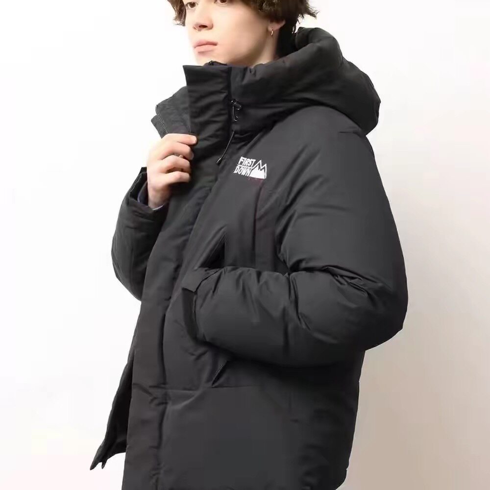 日系羽绒服户外露营防风防水羽绒大衣男女廓版舒适山野松弛外套