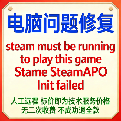 steam must be running to play this game SteamAPO Init failed