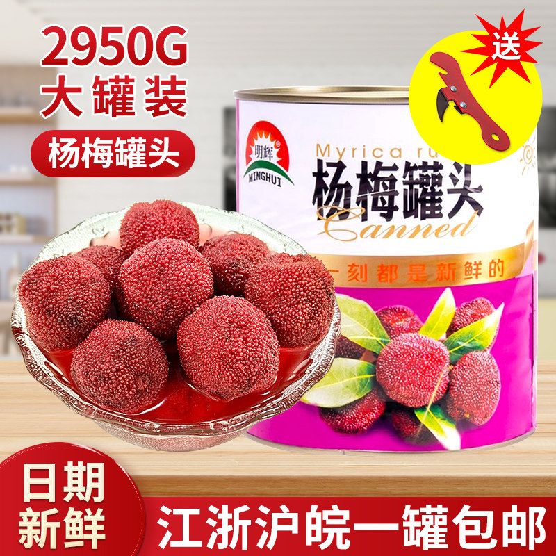杨梅罐头3公斤大听装3kg冰汤圆甜品大罐杨梅水果捞大桶自助餐包邮