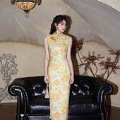 显瘦连衣裙 复古新中式 2026春夏新款 改良旗袍立领碎花年轻款