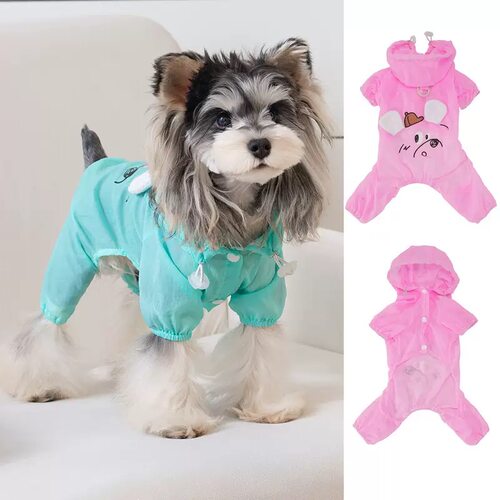 26春夏！DB可爱卡通防水皮肤衣 狗狗防晒服比熊防蚊衫泰迪四腿衣